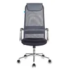 Кресло руководителя Бюрократ KB-9N темно-серый TW-04 TW-12 сетка/ткань с подголов. крестовина металл хром
