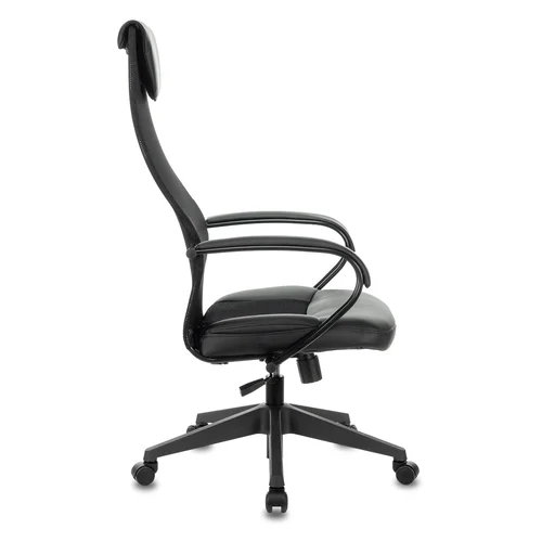 Кресло руководителя Бюрократ CH-608 черный TW-01 сиденье черный TW-11 эко.кожа/сетка с подголов. крестовина пластик Кресло руководителя Бюрократ CH-608 черный TW-01 сиденье черный TW-11 эко.кожа/сетка с подголов. крестовина пластик