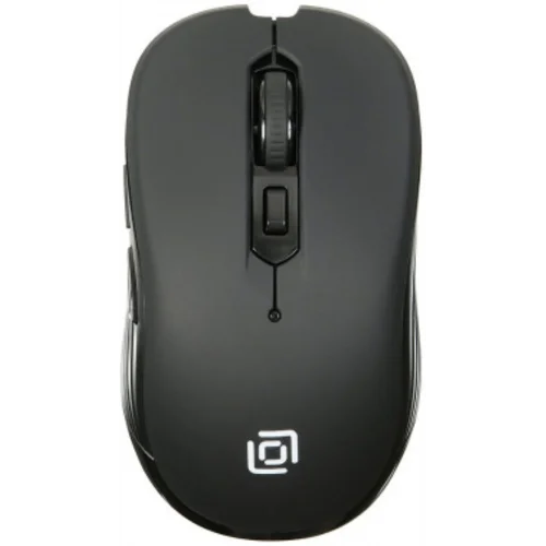 Мышь Оклик 610MWC черный оптическая (1600dpi) беспроводная USB/USB-C для ноутбука (6but)