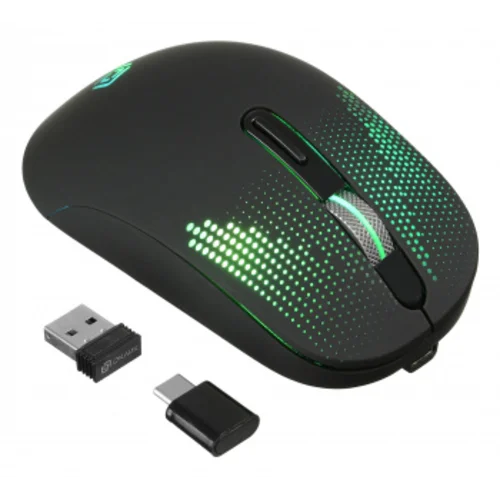 Мышь Оклик 636LWC черный оптическая (1600dpi) беспроводная USB/USB-C для ноутбука (6but) Мышь Оклик 636LWC черный оптическая (1600dpi) беспроводная USB/USB-C для ноутбука (6but)