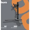 Кронштейн для мониторов ЖК Buro M071 черный 15"-32" макс.8кг крепление к столешнице поворот и наклон Кронштейн для мониторов ЖК Buro M071 черный 15"-32" макс.8кг крепление к столешнице поворот и наклон