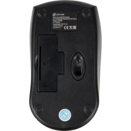 Мышь Оклик 540MW черный оптическая (1200dpi) беспроводная USB для ноутбука (3but) Мышь Оклик 540MW черный оптическая (1200dpi) беспроводная USB для ноутбука (3but)