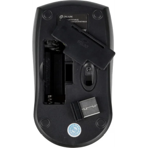 Мышь Оклик 540MW черный оптическая (1200dpi) беспроводная USB для ноутбука (3but) Мышь Оклик 540MW черный оптическая (1200dpi) беспроводная USB для ноутбука (3but)