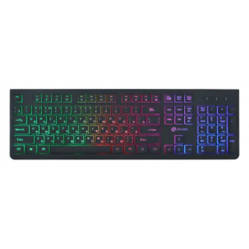 Клавиатура Оклик 440ML черный USB slim LED