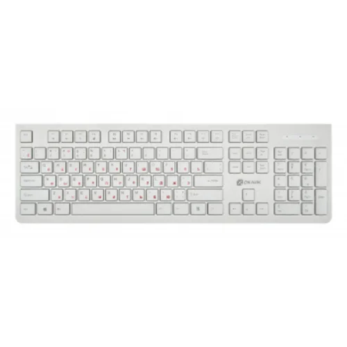 Клавиатура Оклик 505M белый USB slim