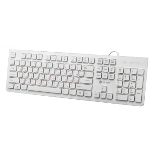 Клавиатура Оклик 505M белый USB slim