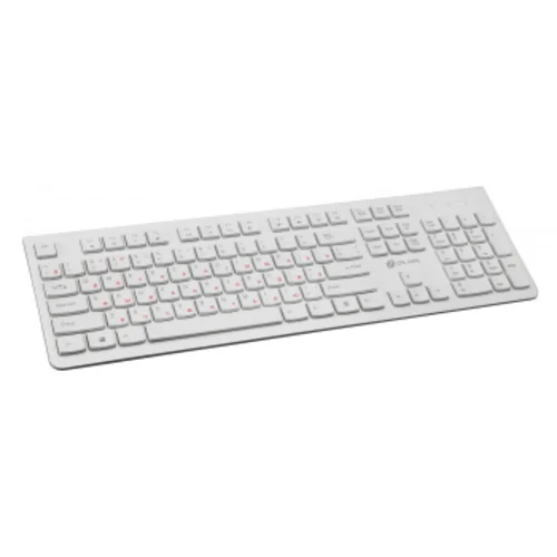 Клавиатура Оклик 505M белый USB slim
