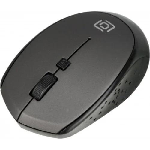 Мышь Оклик 488MW черный/серый оптическая (1600dpi) беспроводная USB для ноутбука (4but)