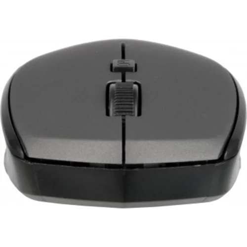 Мышь Оклик 488MW черный/серый оптическая (1600dpi) беспроводная USB для ноутбука (4but)