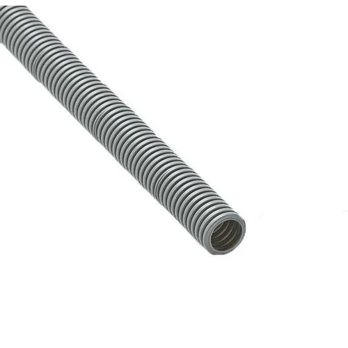 Труба гофрированная ПВХ легкая d20мм с протяжкой сер. (уп.100м) Ruvinil 12001(100)