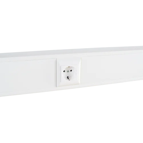 Суппорт с рамкой на 1 пост (45х45) в профиль для кабельного канала 130х50 Суппорт с рамкой на 1 пост (45х45) в профиль для кабельного канала 130х50