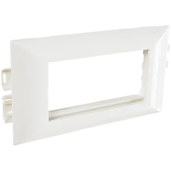 Суппорт с рамкой на 1 пост (45х45) в профиль для кабельного канала 130х50 Суппорт с рамкой на 1 пост (45х45) в профиль для кабельного канала 130х50