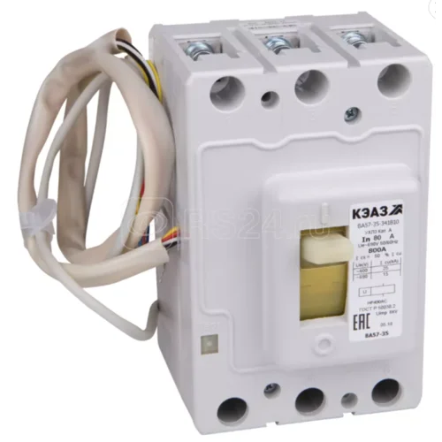 Выключатель автоматический ВА57-35-644710-250А-750-440DC-НР24DC-УХЛ3-КЭАЗ