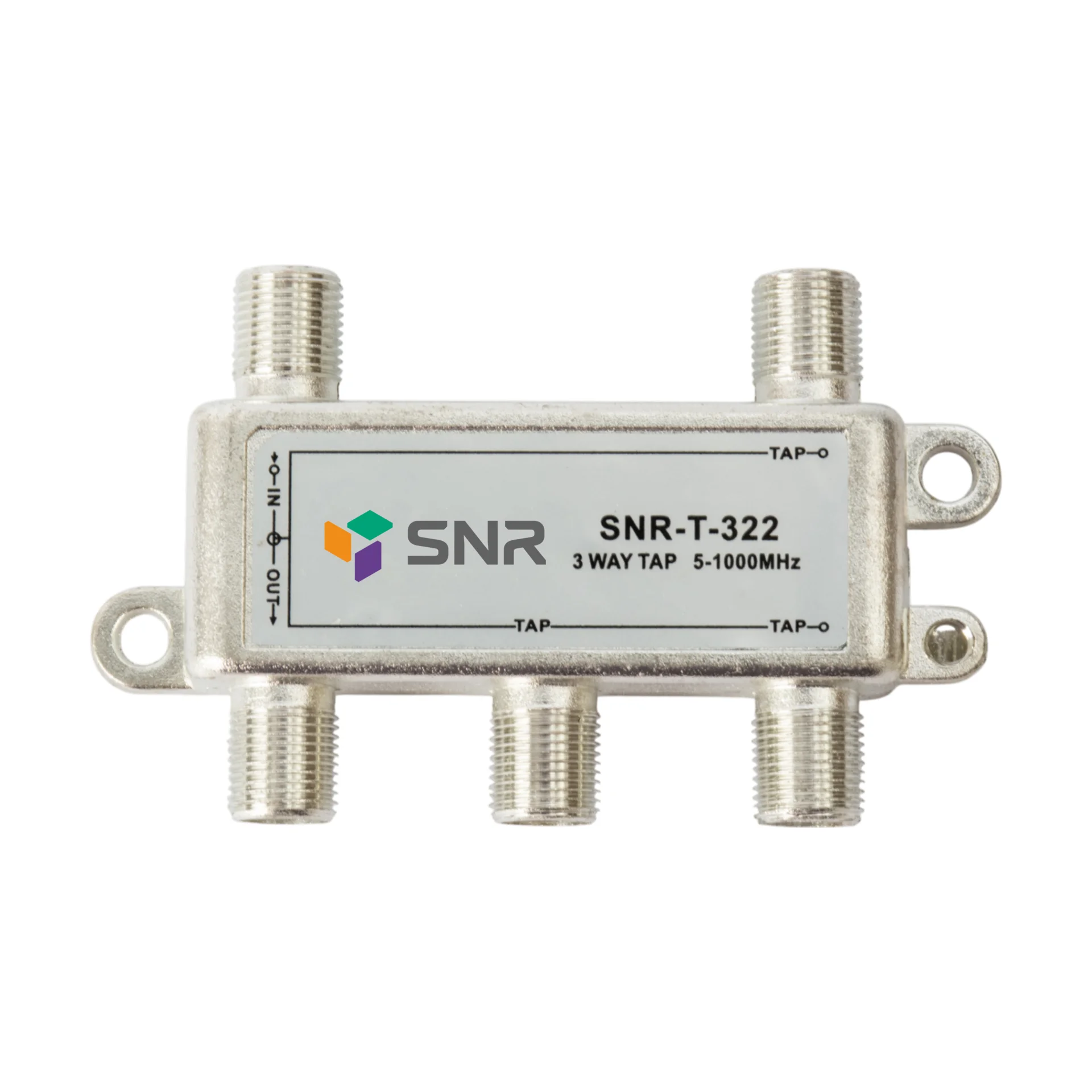Ответвитель абонентский SNR-T-322 на 3 отвода, вносимое затухание IN-TAP 22dB. Ответвитель абонентский SNR-T-322 на 3 отвода, вносимое затухание IN-TAP 22dB.
