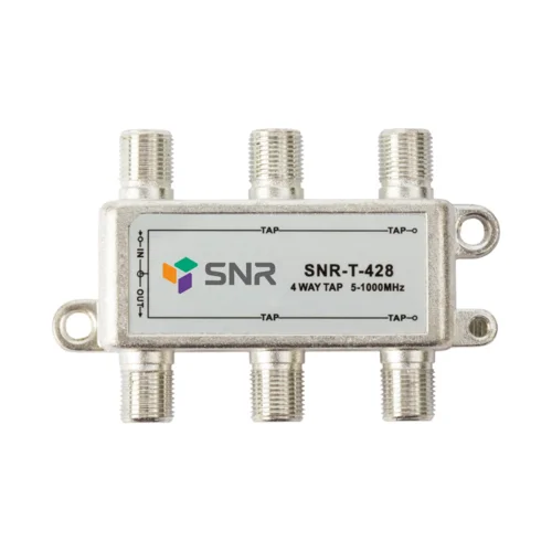 Ответвитель абонентский SNR-T-428, на 4 отвода, вносимое затухание IN-TAP 28dB. Ответвитель абонентский SNR-T-428, на 4 отвода, вносимое затухание IN-TAP 28dB.