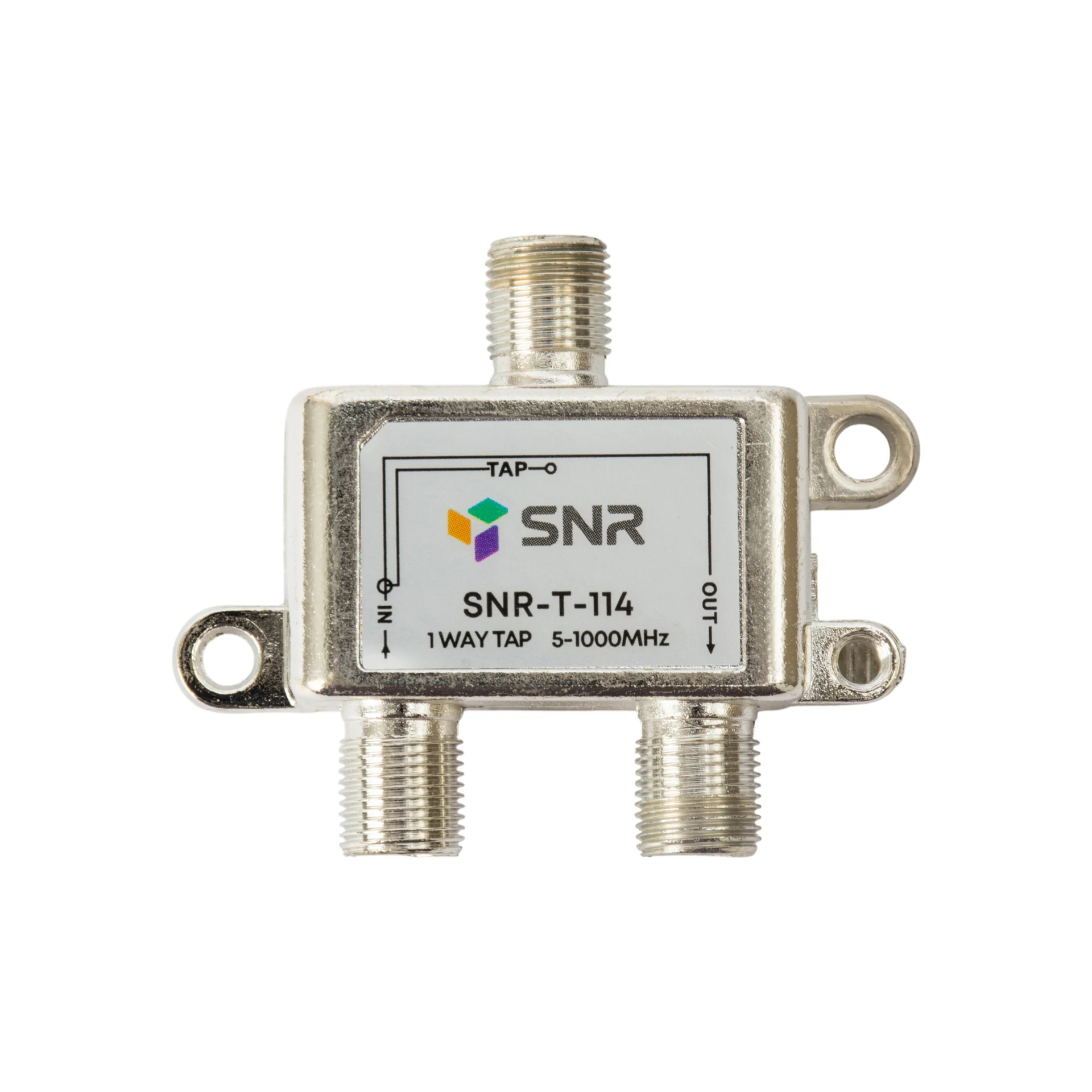 Ответвитель абонентский SNR-T-114 на 1 отвод вносимое затухание IN-TAP 14dB.