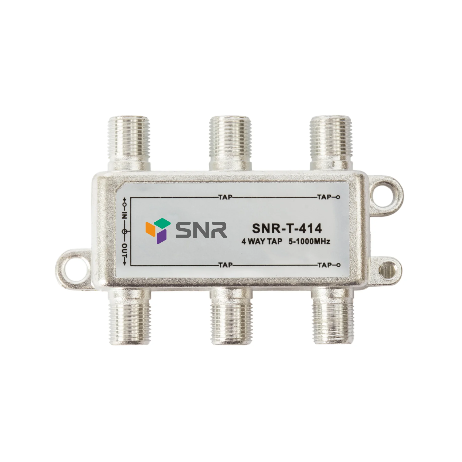 Ответвитель абонентский SNR-T-414 на 4 отвода, вносимое затухание IN-TAP 14dB.