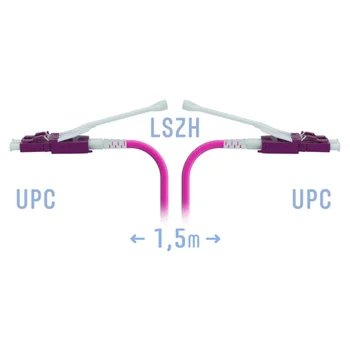 Патчкорд оптический LC/UPC-LC/UPC MM (OM4) Duplex (HD) 1,5 метрa, 2мм Патчкорд оптический LC/UPC-LC/UPC MM (OM4) Duplex (HD) 1,5 метрa, 2мм