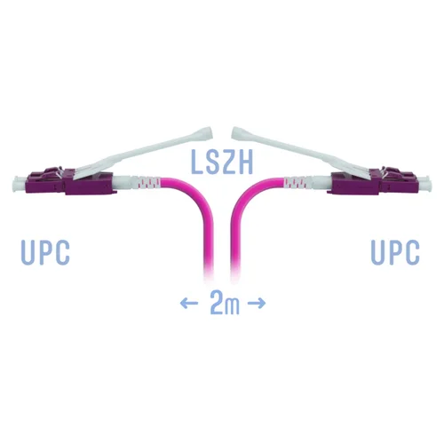 Патчкорд оптический LC/UPC-LC/UPC MM (OM4) Duplex (HD) 2 метрa, 2мм Патчкорд оптический LC/UPC-LC/UPC MM (OM4) Duplex (HD) 2 метрa, 2мм