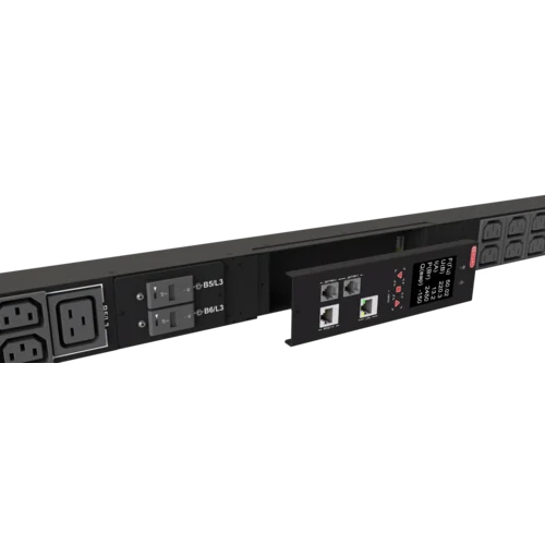 Блок розеток интеллектуальный iPDU-6021: ZeroUnit, 400V, 16А, in IEC60309 3P+N+E, out (6) C19; (36) C13 без фиксации