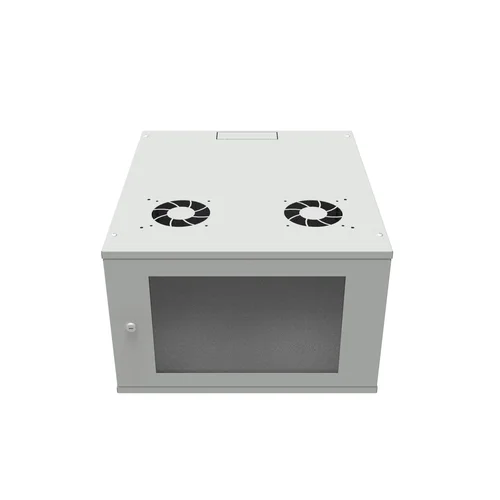 Шкаф телекоммуникационный настенный 6U, 523х600х332мм серия LITE (стеклянная дверь)