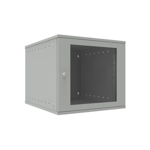 Шкаф телекоммуникационный настенный 9U, 523х600х465мм серия LITE (стеклянная дверь)