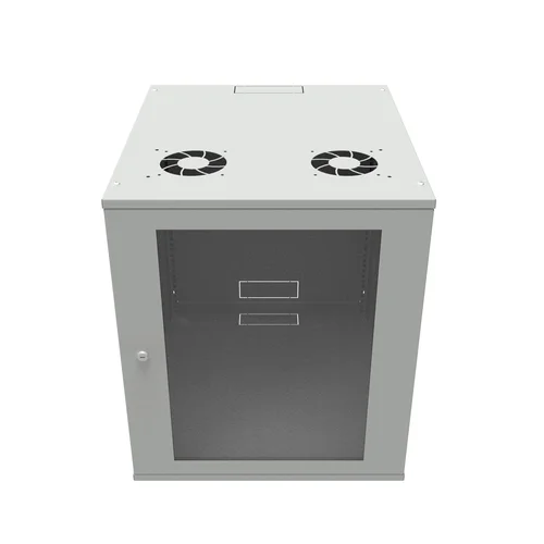 Шкаф телекоммуникационный настенный 12U, 523х600х599мм серия LITE (стеклянная дверь)