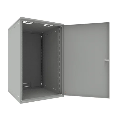 Шкаф телекоммуникационный настенный 18U, 523х600х866мм серия LITE (металлическая дверь)