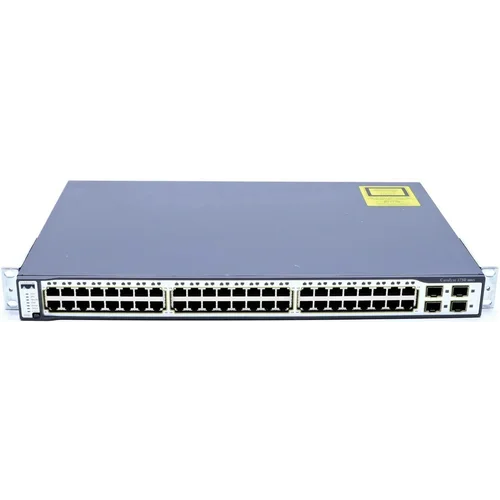 Коммутатор Cisco Catalyst WS-C3750-48TS-S (некондиция, отсутствует одно крепление у порта stack 1)