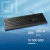 Клавиатура Оклик 155M черный USB slim (подставка для запястий) (1678057) Клавиатура Оклик 155M черный USB slim (подставка для запястий) (1678057)