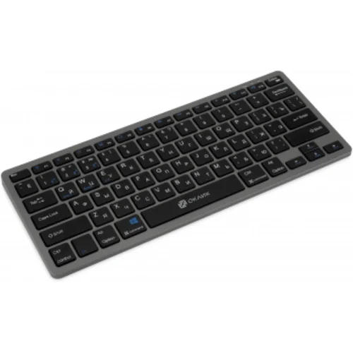 Клавиатура Оклик 835S серый/черный USB беспроводная BT/Radio slim Multimedia (1696467)