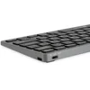 Клавиатура Оклик 835S серый/черный USB беспроводная BT/Radio slim Multimedia (1696467)