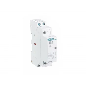Контактор модульный МК-103 2НО 16А 230В DEKraft 18050DEK Контактор модульный МК-103 2НО 16А 230В DEKraft 18050DEK