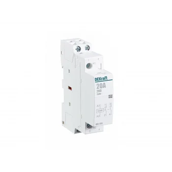 Контактор модульный МК-103 2НО 20А 230В DEKraft 18057DEK Контактор модульный МК-103 2НО 20А 230В DEKraft 18057DEK