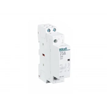 Контактор модульный МК-103 2НО 25А 230В DEKraft 18064DEK Контактор модульный МК-103 2НО 25А 230В DEKraft 18064DEK