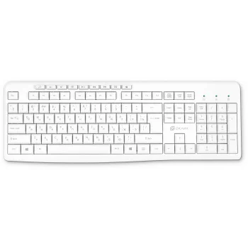 Клавиатура Оклик K225W белый USB беспроводная Multimedia (1875235) Клавиатура Оклик K225W белый USB беспроводная Multimedia (1875235)