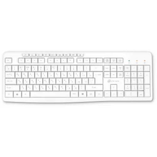 Клавиатура Оклик K225W белый USB беспроводная Multimedia (1875235) Клавиатура Оклик K225W белый USB беспроводная Multimedia (1875235)