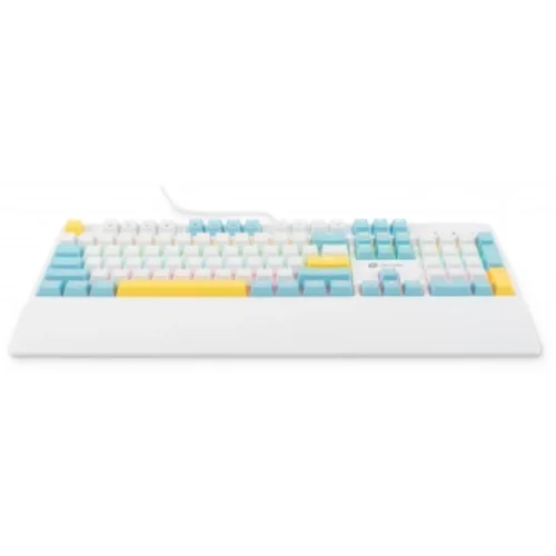 Клавиатура Оклик K951X механическая белый USB Multimedia for gamer LED (подставка для запястий) (190 Клавиатура Оклик K951X механическая белый USB Multimedia for gamer LED (подставка для запястий) (190