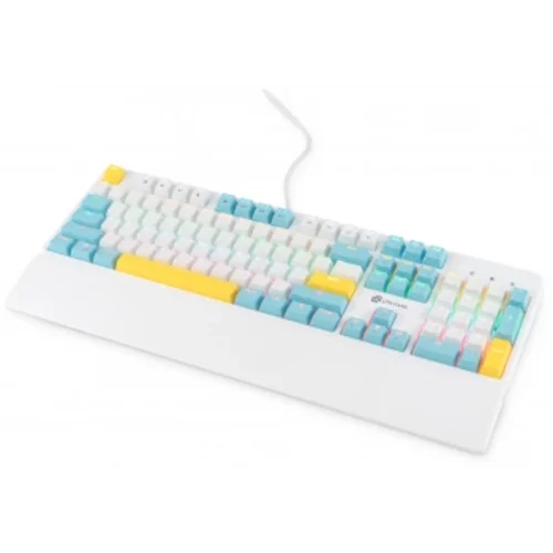 Клавиатура Оклик K951X механическая белый USB Multimedia for gamer LED (подставка для запястий) (190 Клавиатура Оклик K951X механическая белый USB Multimedia for gamer LED (подставка для запястий) (190