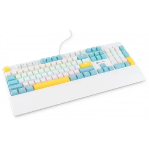 Клавиатура Оклик K951X механическая белый USB Multimedia for gamer LED (подставка для запястий) (190 Клавиатура Оклик K951X механическая белый USB Multimedia for gamer LED (подставка для запястий) (190