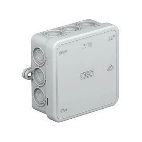 Коробка распределительная 85х85х40мм IP55 A11 12 кабельн. вводов свет. сер. OBO 2000342 Коробка распределительная 85х85х40мм IP55 A11 12 кабельн. вводов свет. сер. OBO 2000342