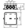 Коробка распределительная 85х85х40мм IP55 A11 12 кабельн. вводов свет. сер. OBO 2000342 Коробка распределительная 85х85х40мм IP55 A11 12 кабельн. вводов свет. сер. OBO 2000342