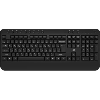 Клавиатура Оклик K257W черный USB беспроводная Multimedia (подставка для запястий) (2070286) Клавиатура Оклик K257W черный USB беспроводная Multimedia (подставка для запястий) (2070286)