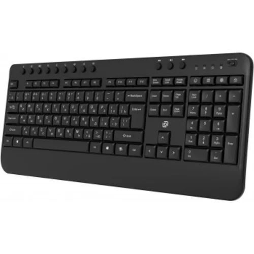 Клавиатура Оклик K257W черный USB беспроводная Multimedia (подставка для запястий) (2070286)