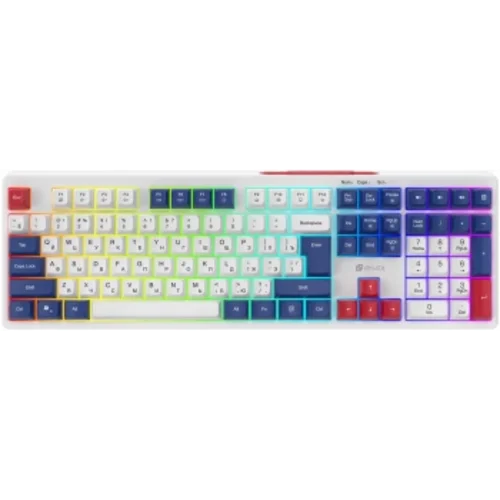 Клавиатура Оклик 725G белый/красный USB Multimedia for gamer LED (2070294) кабель 1.8м Клавиатура Оклик 725G белый/красный USB Multimedia for gamer LED (2070294) кабель 1.8м