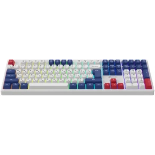 Клавиатура Оклик 725G белый/красный USB Multimedia for gamer LED (2070294) кабель 1.8м Клавиатура Оклик 725G белый/красный USB Multimedia for gamer LED (2070294) кабель 1.8м