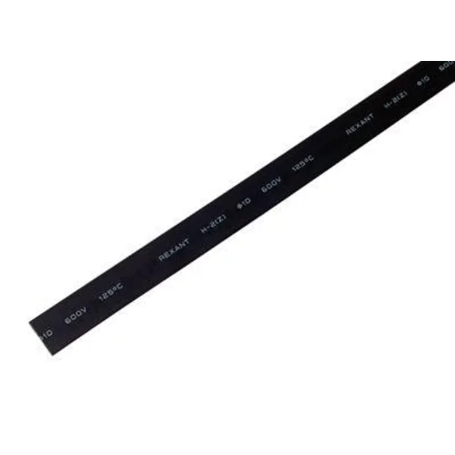 Трубка термоусадочная 10.0/5.0 1м черн. Rexant 21-0008