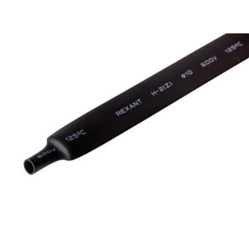 Трубка термоусадочная 10.0/5.0 1м черн. Rexant 21-0008
