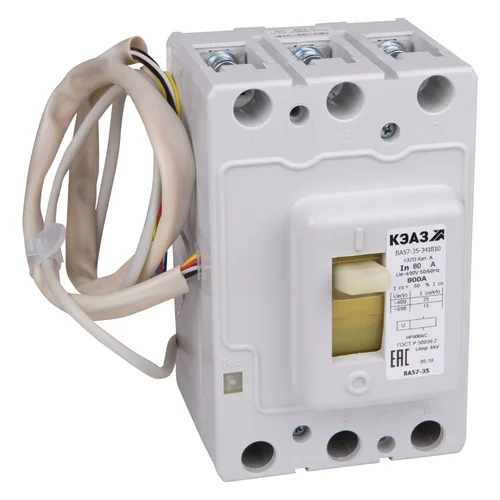 Выключатель автоматический ВА57-35-621810-40А-440DC-НР230AC/220DC-УХЛ3-КЭАЗ