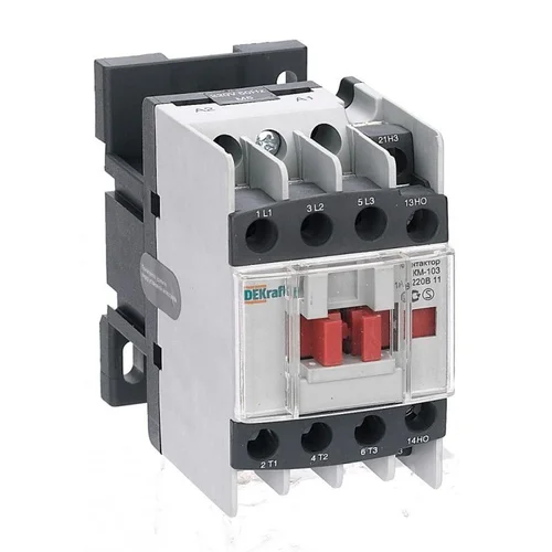 Контактор КМ-103 18А кат. 380В AC 1НО+1НЗ AC-3 DEKraft 22114DEK